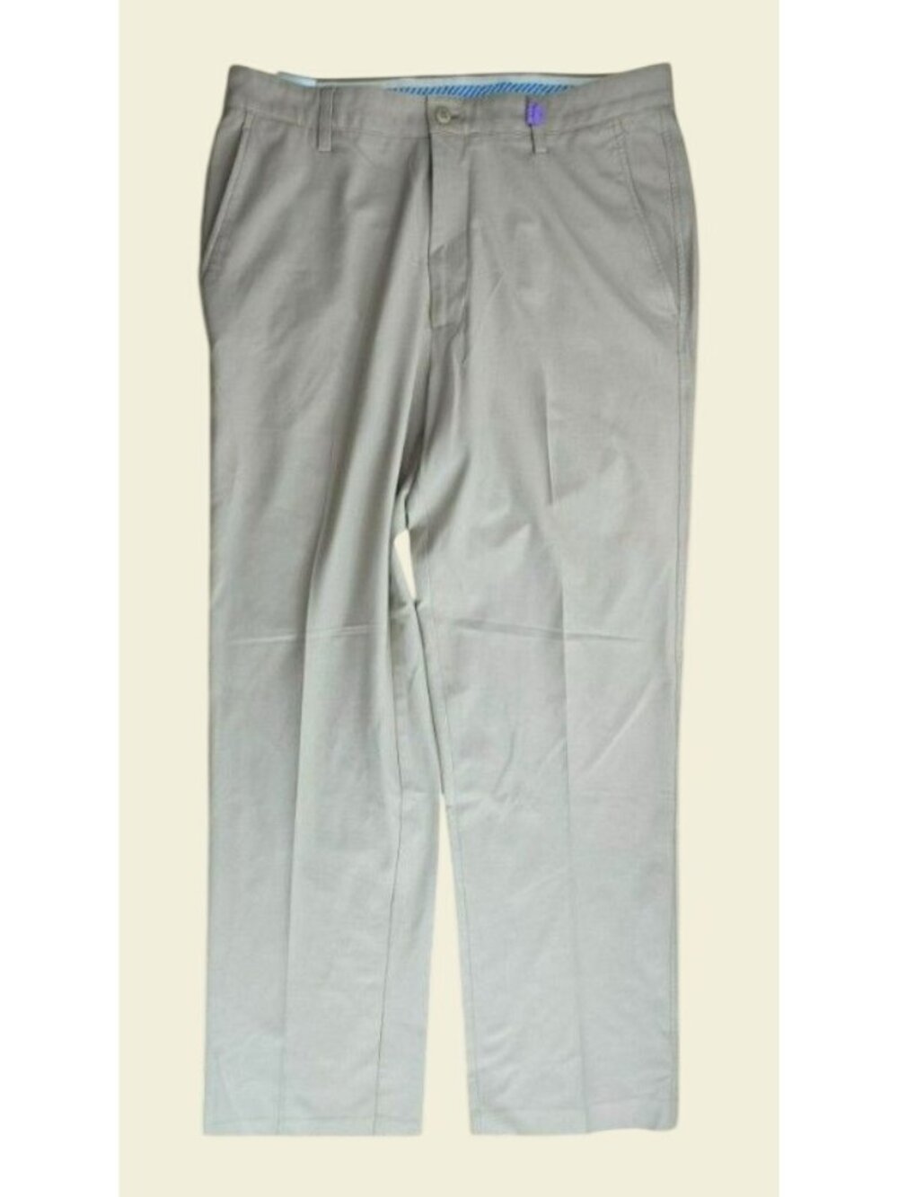 FootJoy Mens Beige Golf Pants 34x32 Comfortable Stretch Flat Front